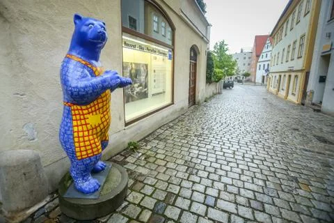 Bear sculptures in Freising Stock Photos