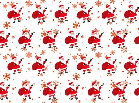 Bear seamless pattern Christmas vector Santa Claus hat cartoon scarf isolated 스톡 일러스트