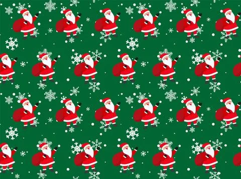 Bear seamless pattern Christmas vector Santa Claus hat cartoon scarf isolated Stockillustratie