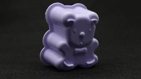 Bear shape cake mold isolated Stock Photos