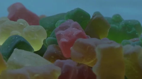 Bear shaped marmalades 스톡 동영상 80107637