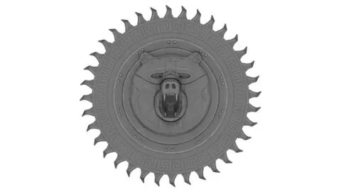 Bear Shield - 3D Stock Illustration