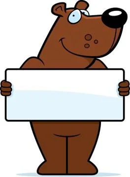 Bear Sign Stock Illustration