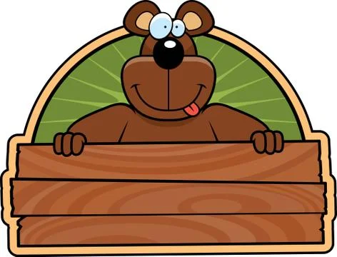 Bear Sign Stock Illustration