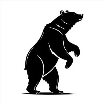 Bear Silhouette Illustrazione stock
