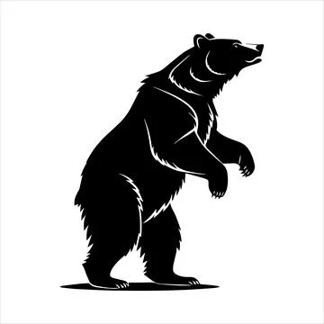 Bear Silhouette Stock Illustration