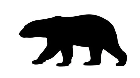 Bear Silhouette Illustration Stock Illustration