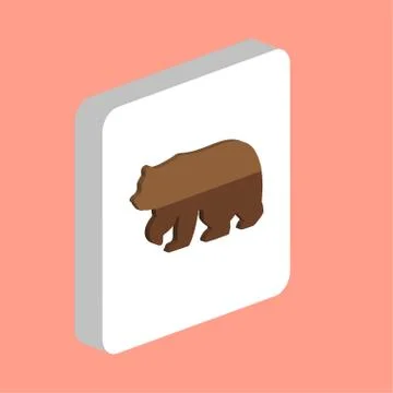 Bear Simple vector icon. Illustration symbol design template for web mobile U Stock Illustration