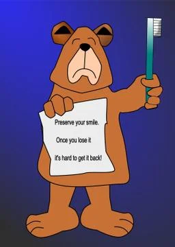 Bear smile Stock Illustration