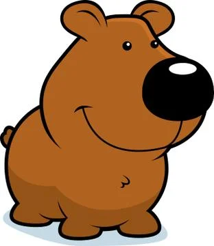 Bear Smiling Illustrazione stock