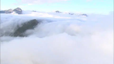 Bear on Snow-covered Mountainside Stock Footage 37431699