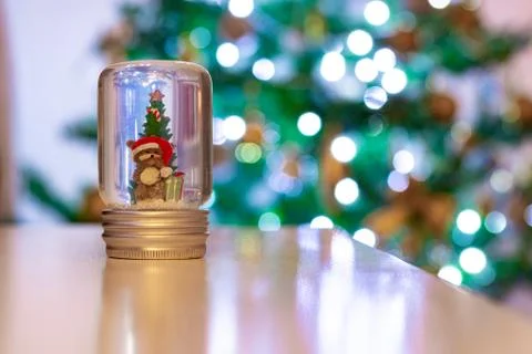 Bear Snow Globe Stock Photos