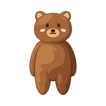 Bear standing illustration Stock Illustration