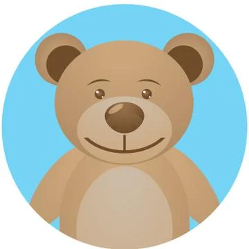 Bear teddy icon app mobile Stock Illustration