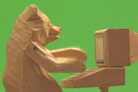  Bear, toy, computer. Stock Footage 628305