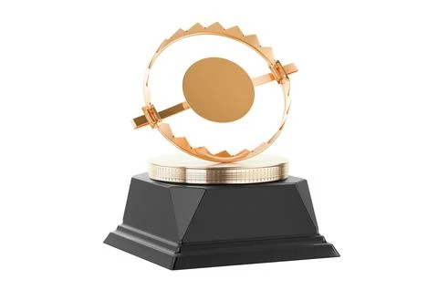 Bear trap golden award concept. 3D rendering Stock Illustration