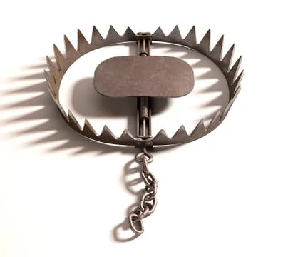 Bear Trap Stock Illustration