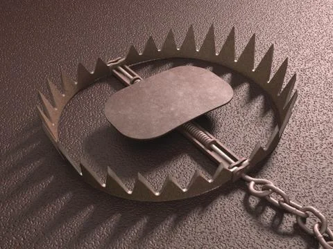 Bear Trap Stock Illustration
