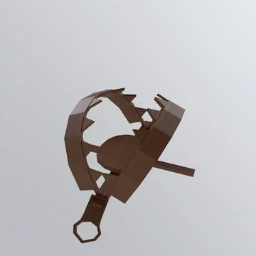 Bear Trap isolated on white background Stock Illustration