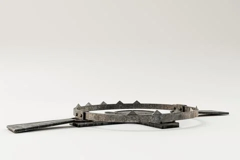 Bear trap isolated on white Stock Illustration