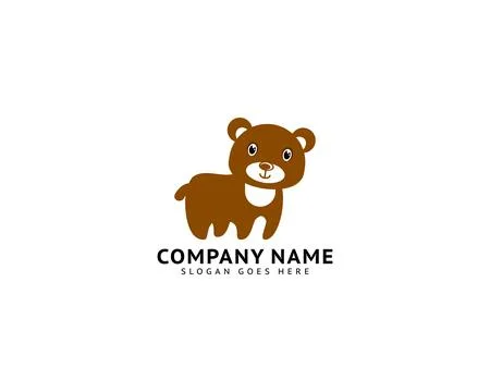 Bear Vector Logo Design Template Stock Illustration