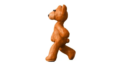 Bear walks (including alpha matte). Stock Footage 26262079