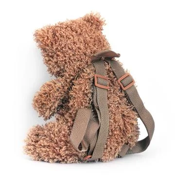 Bear on a white background. Backpack Stock Photos