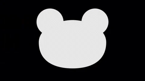 Bear wipe Transitions. 1080p - 30 fps - Alpha Channel (1) Stock Footage 256080713