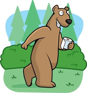 Bear Woods Stock Illustration