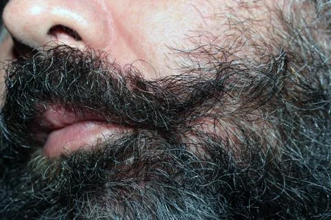 Beard and mustache Stock Photos