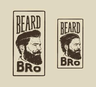 Beard Bro Stock Illustration