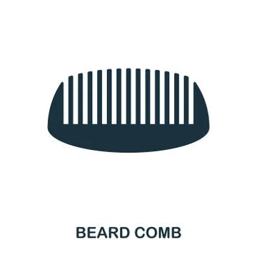 Beard Comb icon. Flat style icon design. UI. Illustration of beard comb icon Stock Illustration