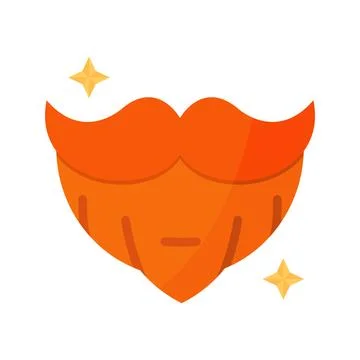 Beard Icon Image. Stock Illustration