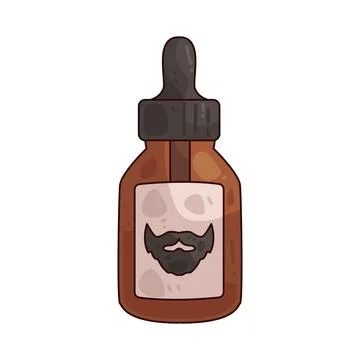 Beard oil illustration Stock Illustration