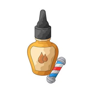 Beard oil illustration Stock Illustration