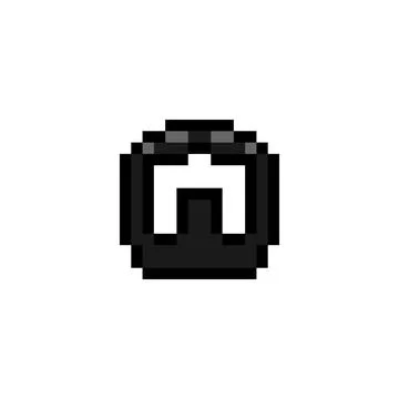 Beard pixel art vector graphic cartoon Stock Illustration