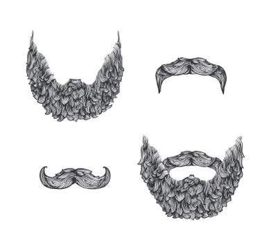 Beard set Stock Illustration