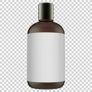 Beard Shampoo Realistic 3D Rendering Mockup Template Stock Illustration