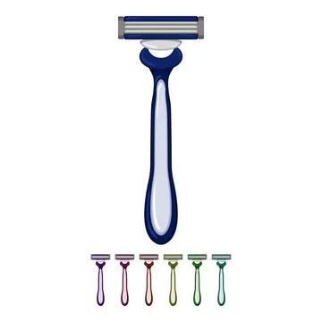 Beard shaver cartoon vector graphic Stock Illustration