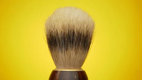 Beard Shaving Brush Stock Footage 157594040