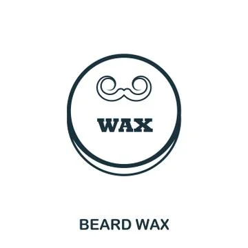 Beard Wax icon. Flat style icon design. UI. Illustration of beard wax icon Illustrazione stock