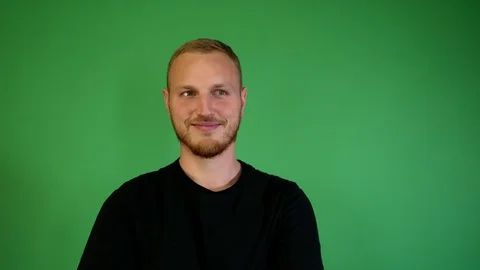 Bearded guy with an insidious look Stock Footage 115239074