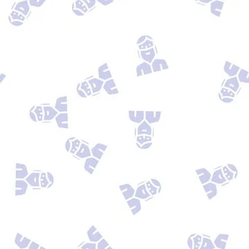 Bearded madam glyph vector seamless pattern Illustrazione stock