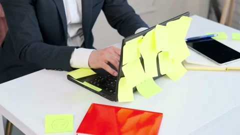 Bearded man comfortable at his desk, in underwear and jacket, typing text. Stock Footage 158451196
