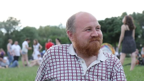 Bearded man Stock Footage 109087780