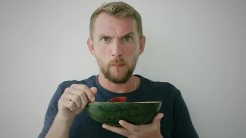 Bearded man portrait Stock Footage 125413428