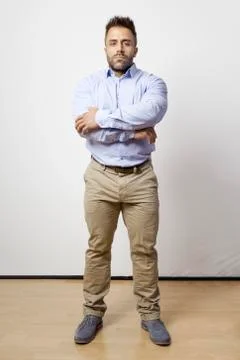 Bearded man standing Stock Photos