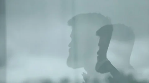 Bearded Man Standing By The Window Stock-Footage 78013697