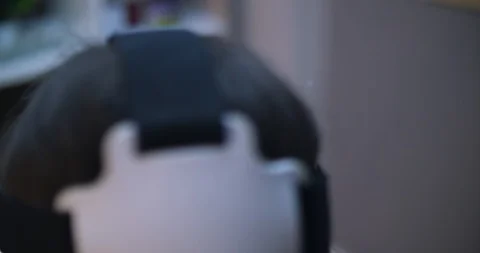 Bearded man with vr glass Stock Footage 88060355