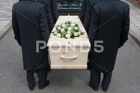 Bearers with coffin Stock Photos